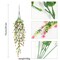 4pcs Artificial Flowers for Outdoors Plants Fake Plants UV Resistant Faux Plastic Daffodils Flower Greenery Boxwood for Spring Planters Outdoor Front Porch Garden Porch Patio Decoration (Pink).